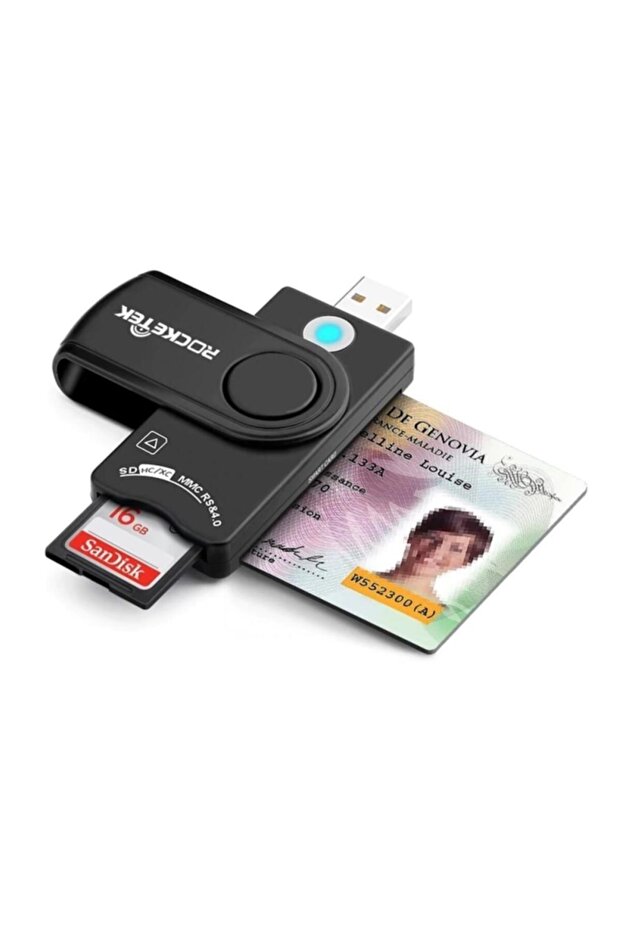 SGE Usb Sim Kart Kimlik Kartı Banka Kartı Hafıza Kartı Okuyucu