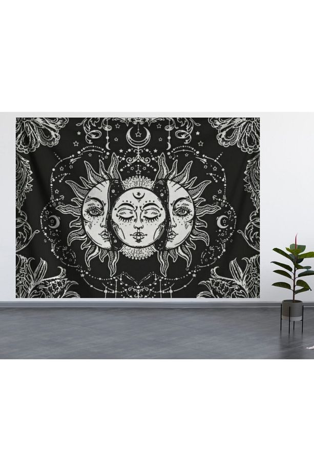Güneş Ve Ay Duvar Örtüsü (70x100, 100x140, 140x200) - 1