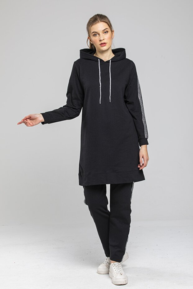 Σετ φόρμας μανίκι ριγέ - 1