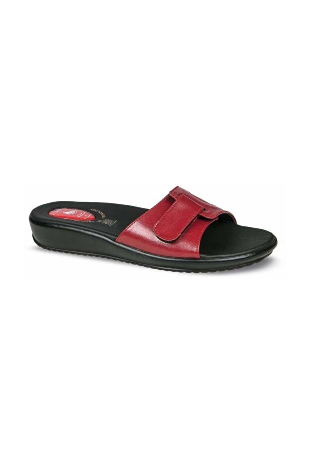 9200-12 Red Bone Protrusion and Heel Spur Orthopedic Women's Slippers