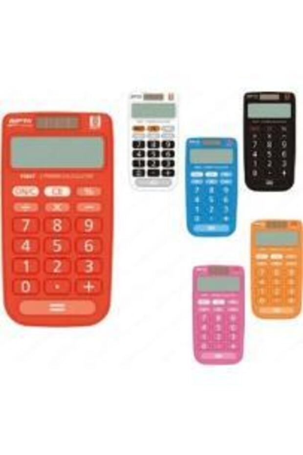 F304700 8 Hane Hesap Makinesi 6 Renk Küçük Karışık Renklerde - 1
