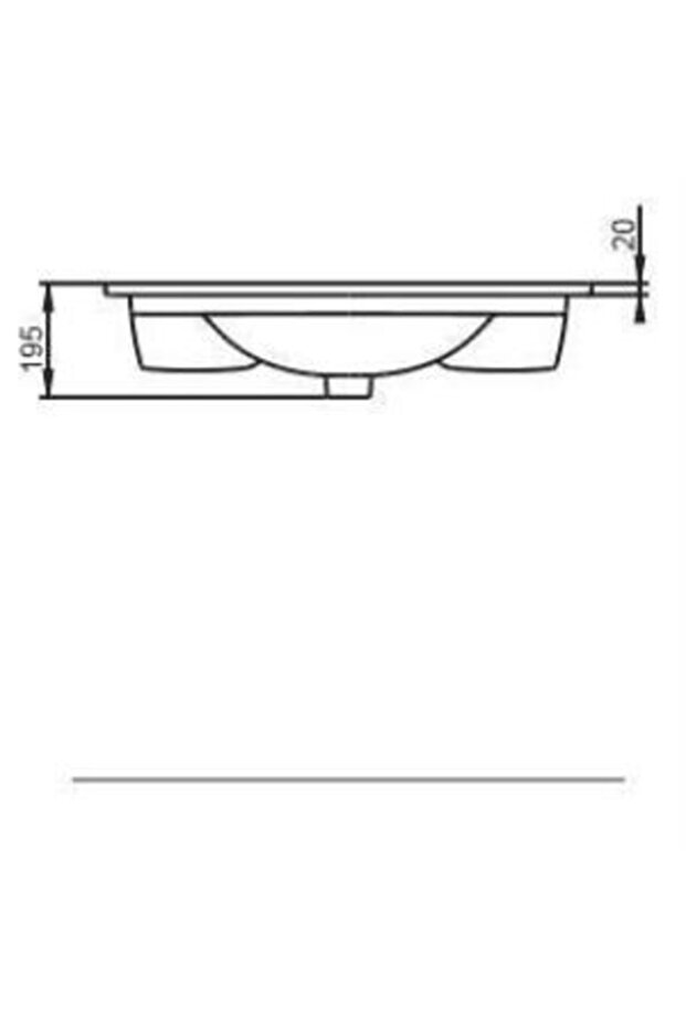Luna Flat Lavabo 80cm - 4