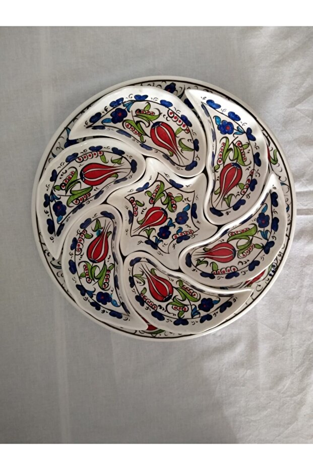 -çini Tabaklı Kahvaltılık Çerezlik Seti - 1