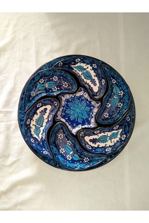 -çini Tabaklı Kahvaltılık Çerezlik Seti - 1