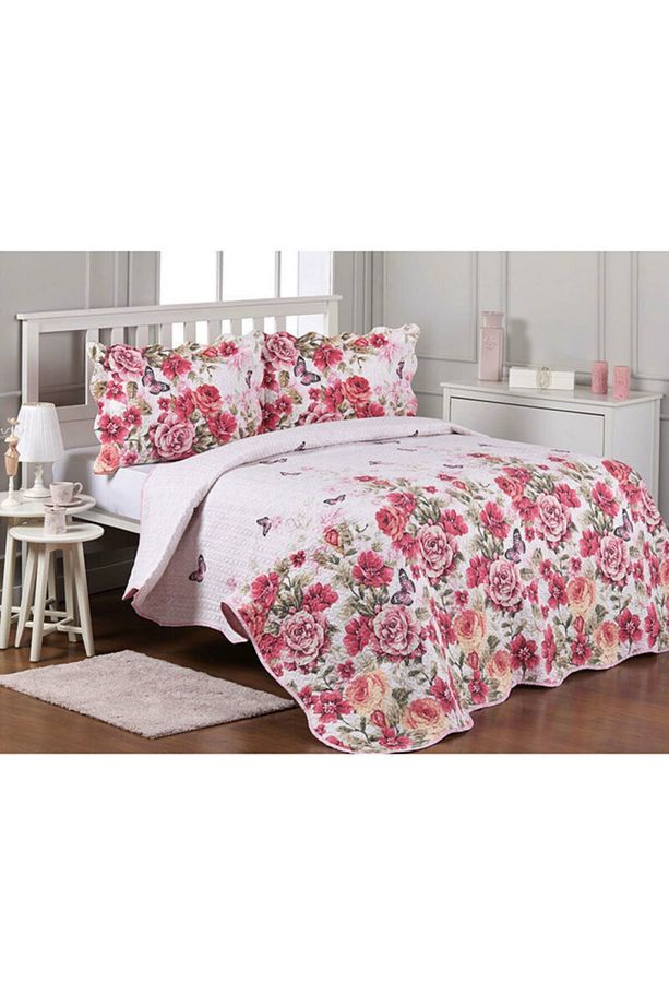 Breezy Tek Kişilik Yatak Örtüsü Pembe 180x240 - 1