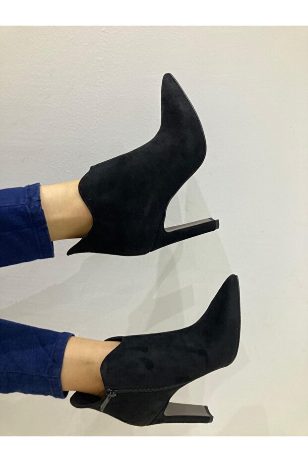 Bot Vıolet Siyah Süet - 2