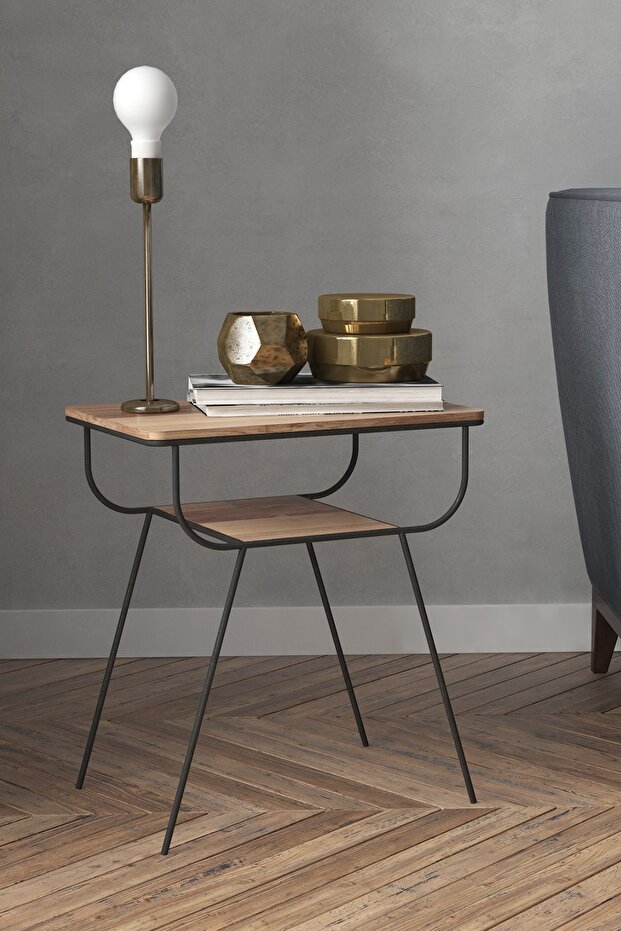 Ahşap Geyik Yan Sehpa - 1