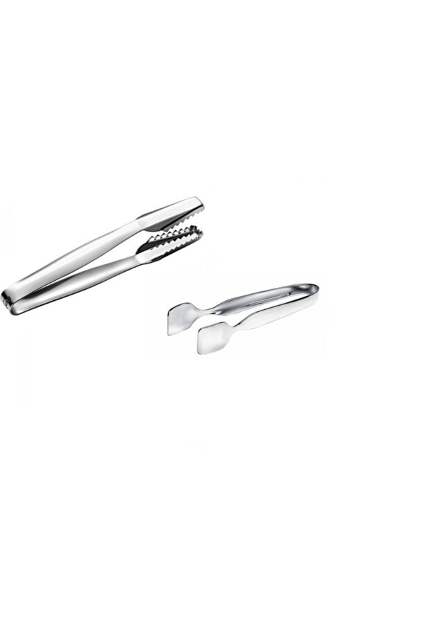 Steel Ice Tongs - Sugar Tongs 2 Pack