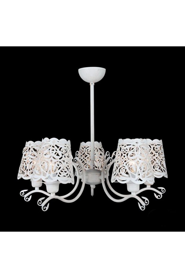 Dore 5'li Beyaz Avize - 1