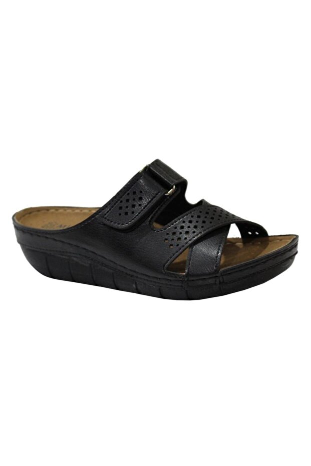 2354 Black Mulex Anatomical Women's Slippers