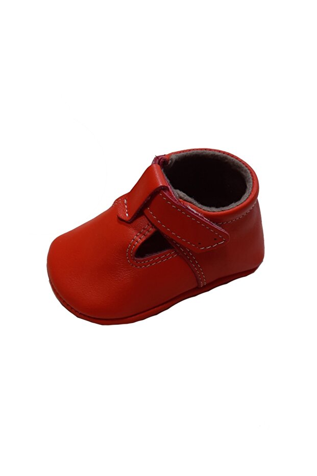 First Step Red Baby Booties