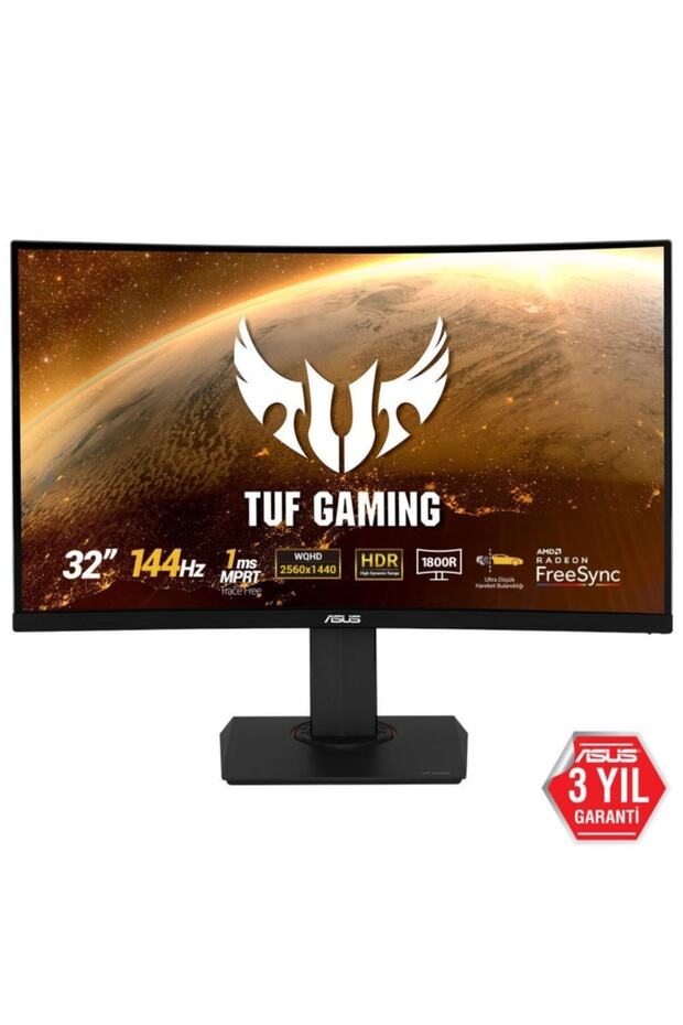 Tuf Gaming Vg32vq 32'' 1ms 144 Hz Freesync 2k Wqhd Kavisli Gaming Monitör - 1