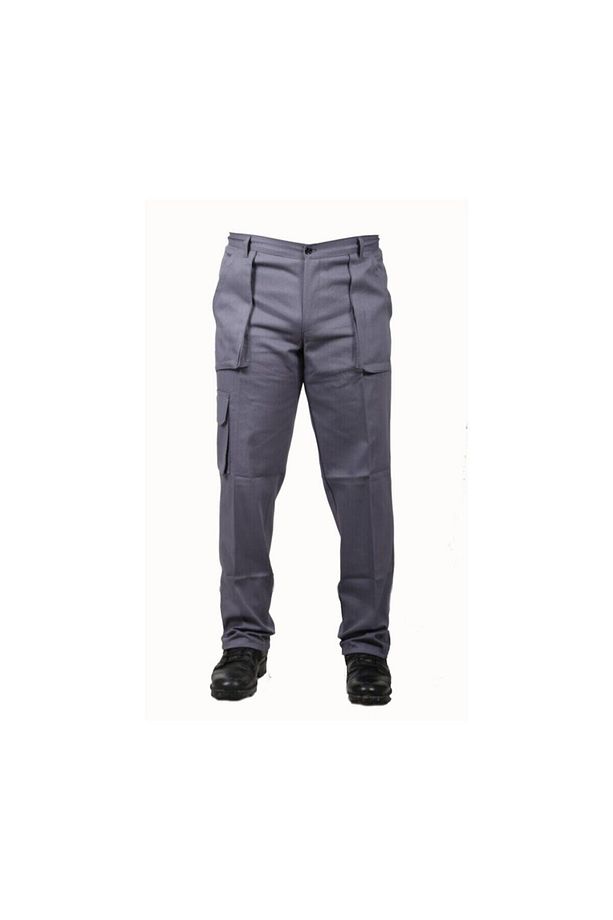 Kargo Cepli Iş Pantolonu Gri - 1