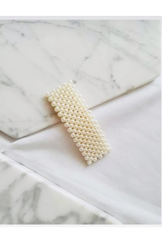 Side Snap Hair Clip with Pearls, Pearl Clip