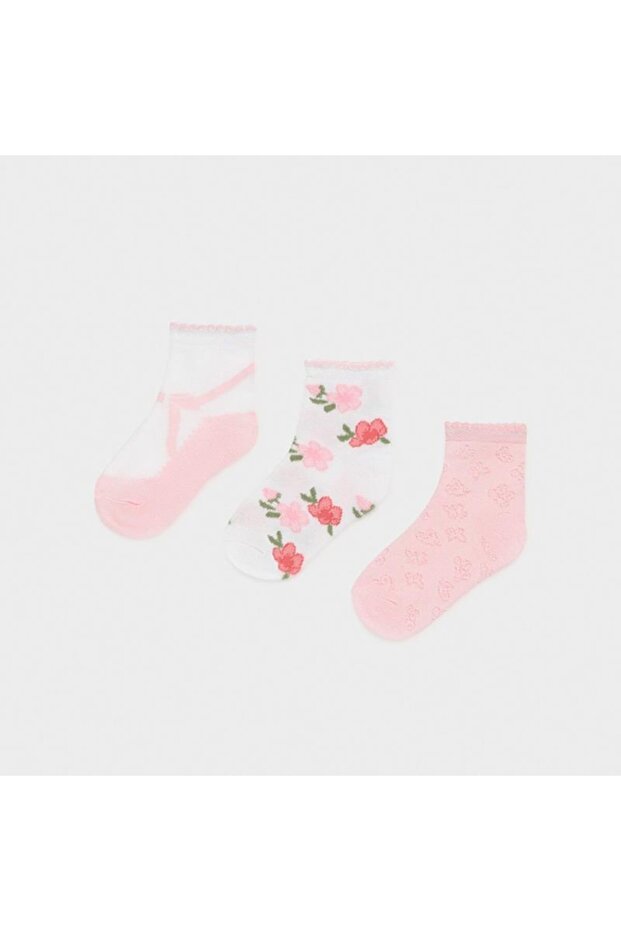 Baby Girl Pink Patterned Socks Set