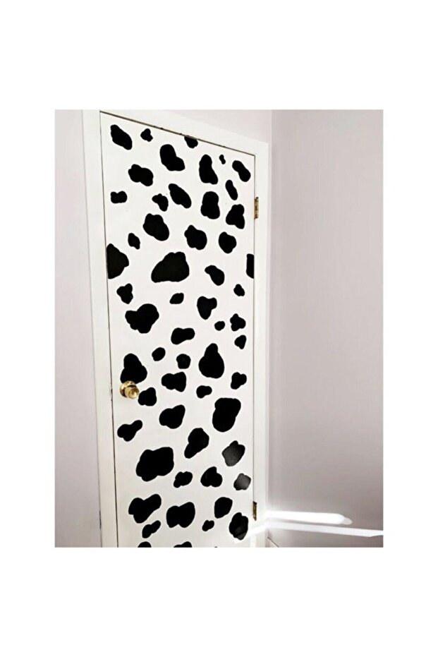 İnek Desen Duvar Kapı Sticker - 2