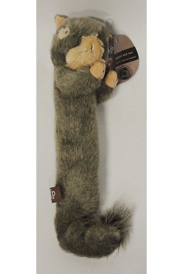4049 Squirrel Stick Toss-peluş Sesli Sopa Sincap Köpek Oyuncağı - 1
