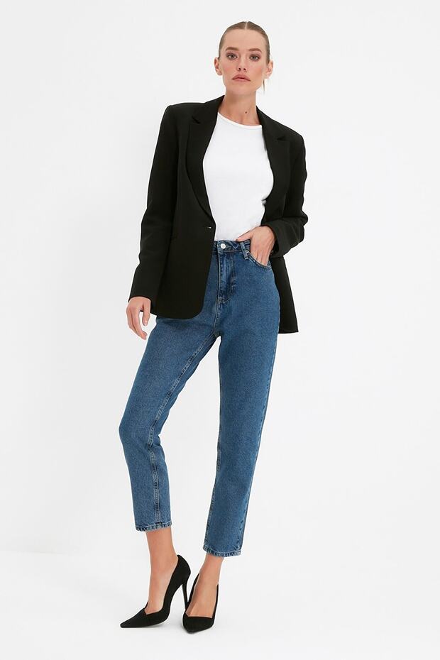 Medium Blue Women's Mom Jeans