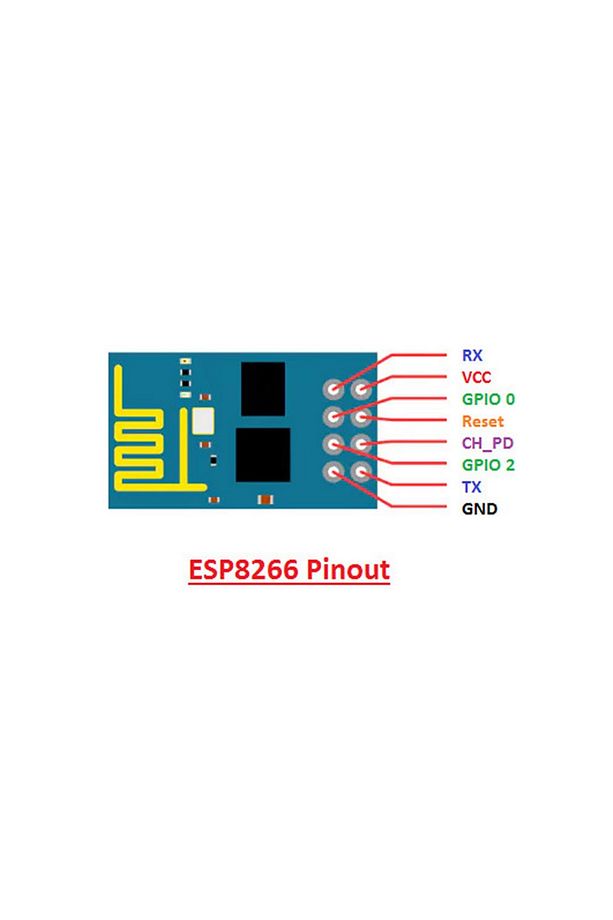 Esp-01 Esp8266 Wıfı Modül Arduino Kablosuz Internet Modülü Iot - 6