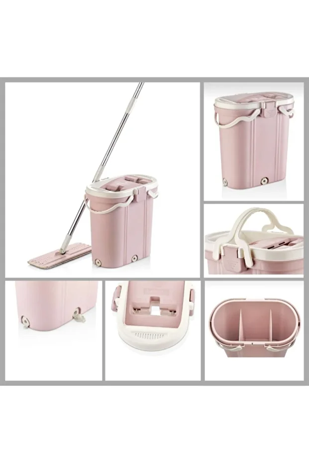 Vipset Premium Mop Temizlik Seti+ 4 Adet Yedek Bez - 2