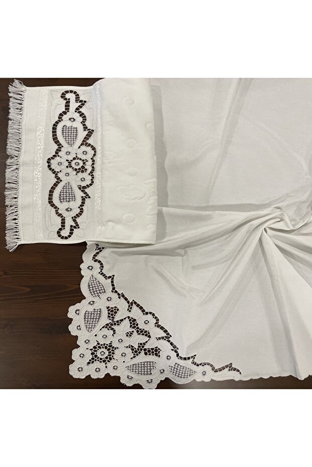 Beyaz Iş Bohça-havlu - 2