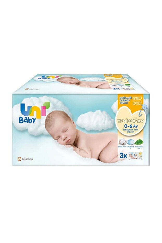 Newborn Wet Wipes 3x40pcs 0-6 Months