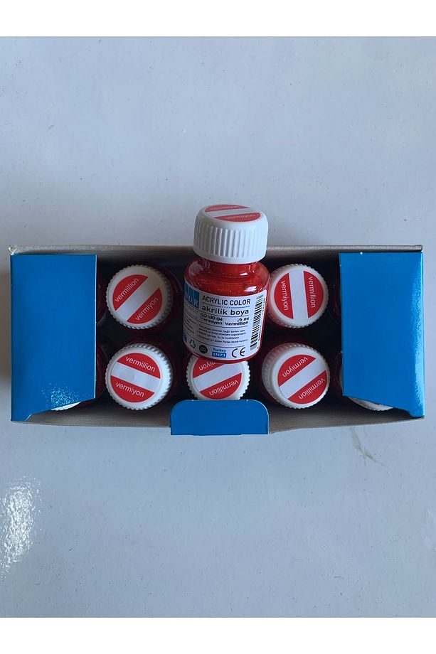 25 Ml Akrilik Boya 10 Adet Tek Renk - 1