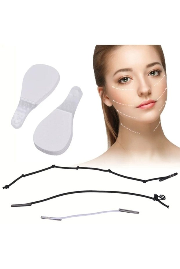 40 Pieces Drawstring Face-eyebrow-eye-neck Stretching Tape Drawstring Body Lift Tapes