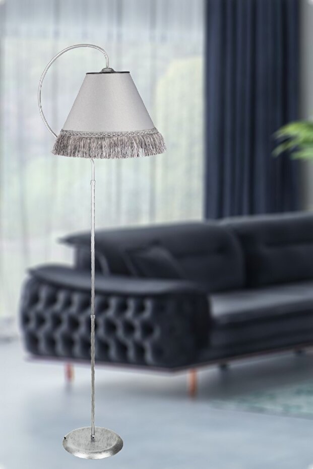 Tasarım Püsküllü Tek Ayaklı Lambader - 2