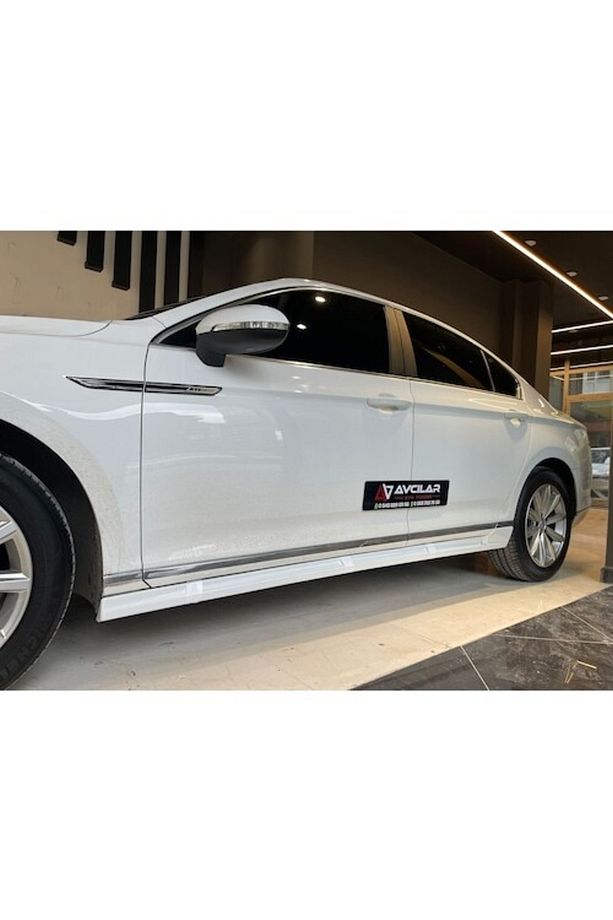 Passat B8 Rline Yan Marşpiyel Seti Sağ Sol Takım Boyasız Ek Uyumlu - 1