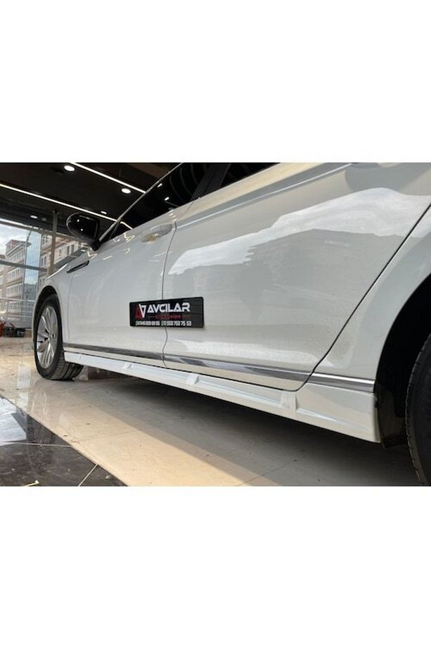 Passat B8 Rline Yan Marşpiyel Seti Sağ Sol Takım Boyasız Ek Uyumlu - 3