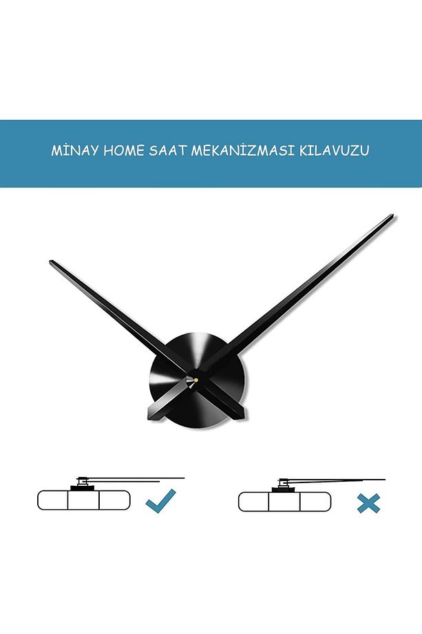 3d Duvar Saati Latin Rakamlar Büyük Boy - 4