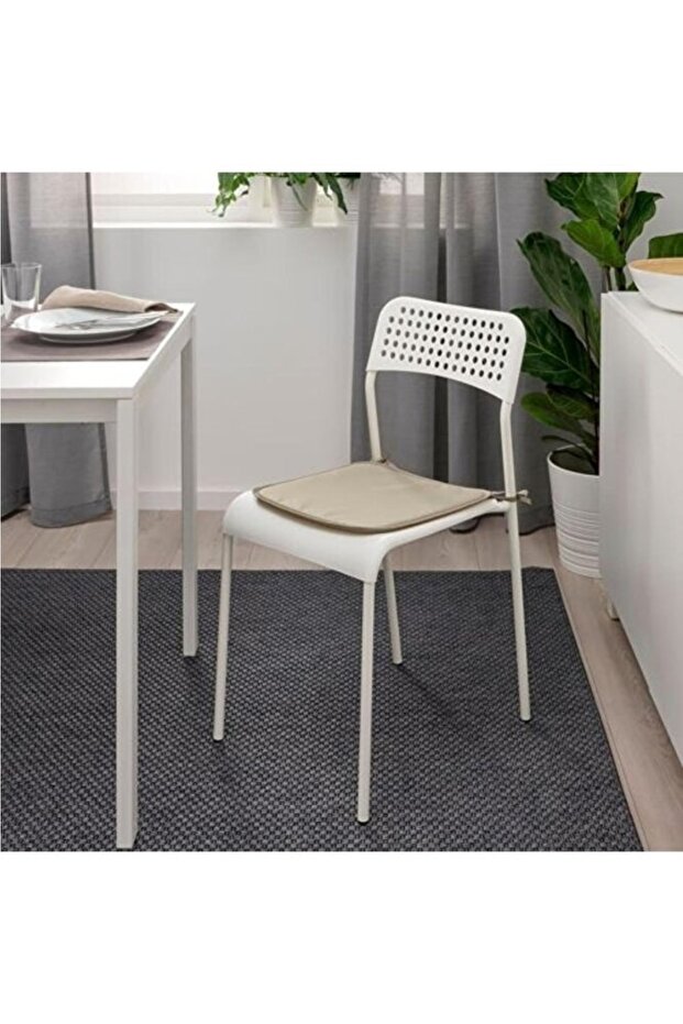 Bramön Sandalye Minderi, Gri-bej, 4'lü - 3