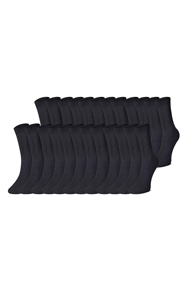 12-Pack Black Socks - 1