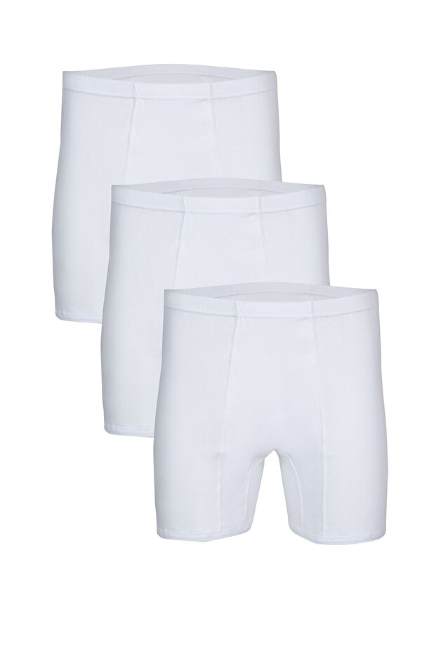 3 Pack Men's Cotton Argentina Long Leg Camisole Soft Natural Boxers