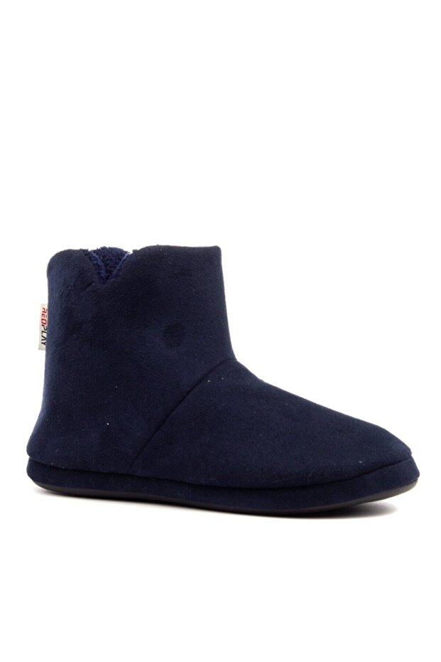 Men's Navy Blue Flat Home Boots