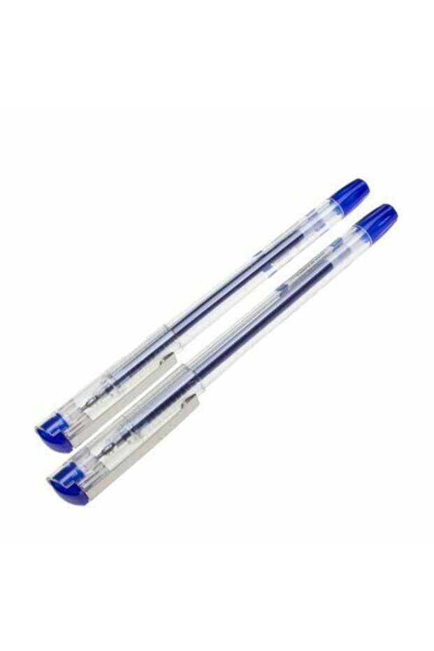 (Pack 12 Pieces)my-king Gel Ballpoint Pen 0.5mm Blue