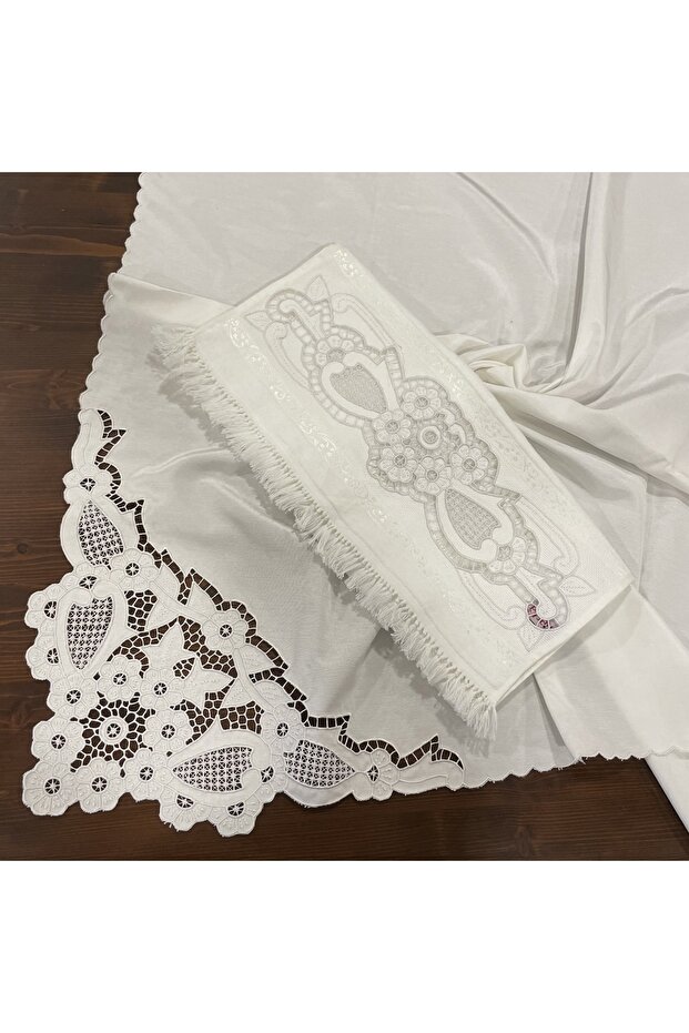 Beyaz Iş Bohça-havlu - 1