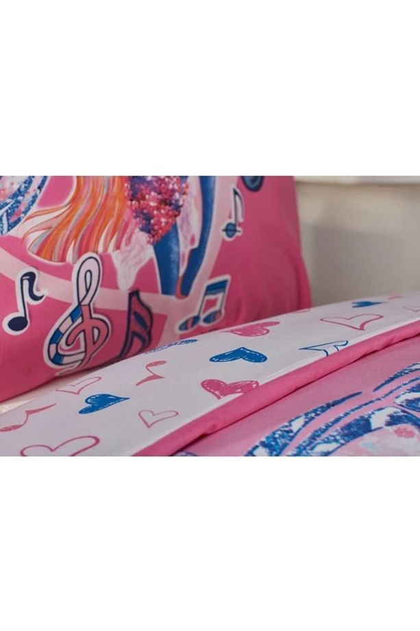 Lisanslı Winx Nevresim Seti Tek Kişilik - Pembe - 5