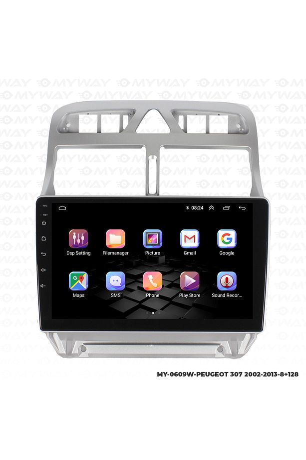Peugeot 307 Android Carplay Navigasyon Multimedya Ekran-8gb Ram - 6