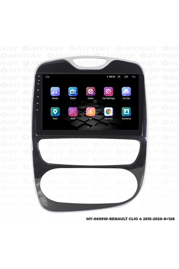 Renault Clıo 4 Uyumlu   Android Carplay Navigasyon Multimedya Ekran-8gb Ram - 7