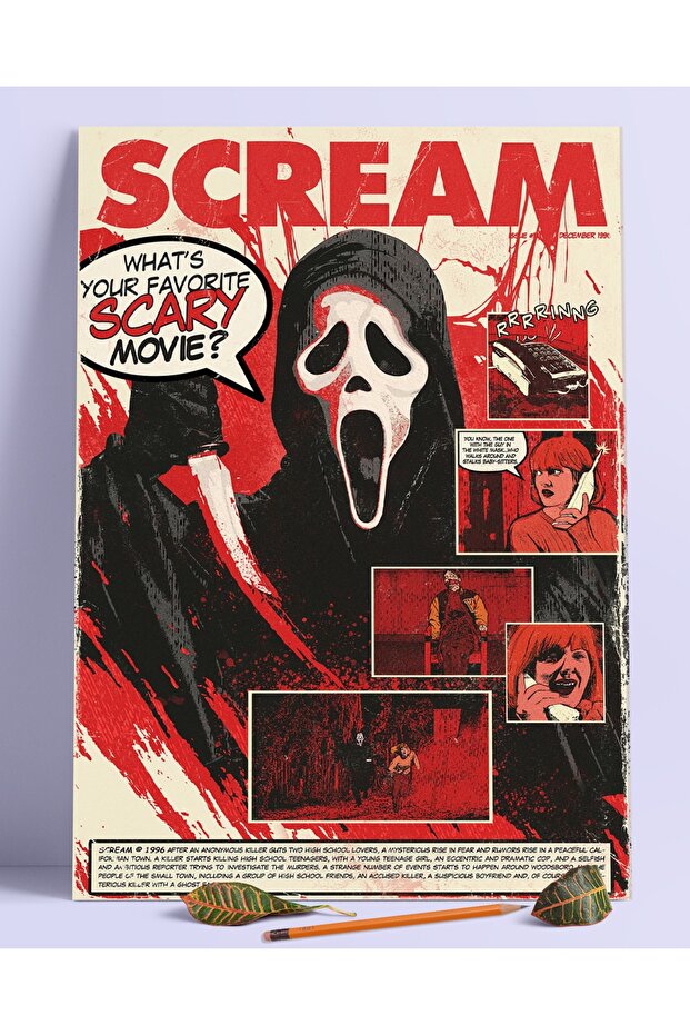 Scream Duvar Posteri Dev Boy 45x30 Cm - 1