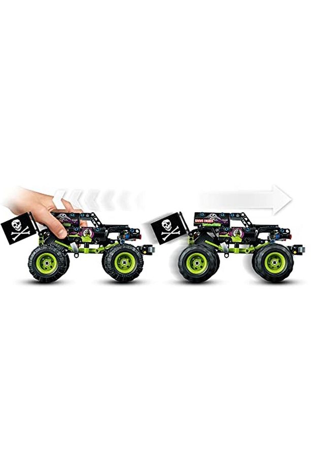 ® Technic Monster Jam® Grave Digger® 42118 - Çocuklar Için Canavar Kamyon Oyuncak Yapım Seti (21 - 3
