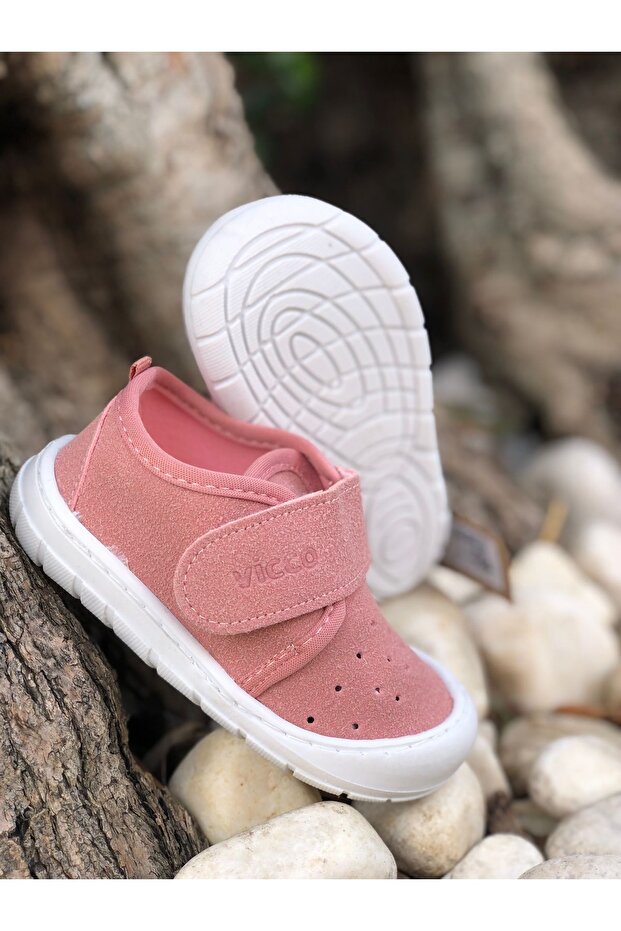 Pembe - Anka Yumuşak Taban Ev - Kreş Ayakkabısı - 4