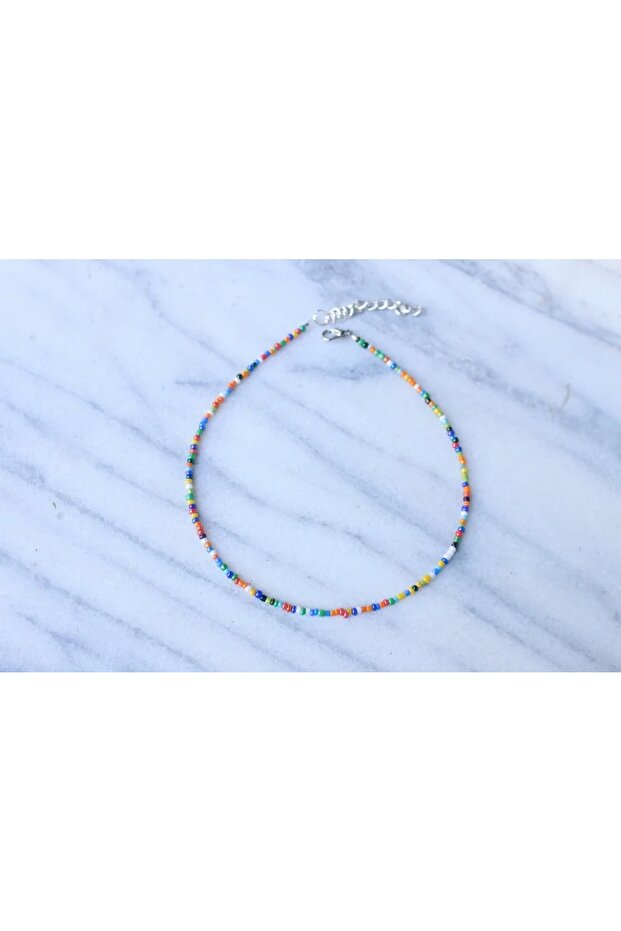 Women's Mixed Color Bead Necklace