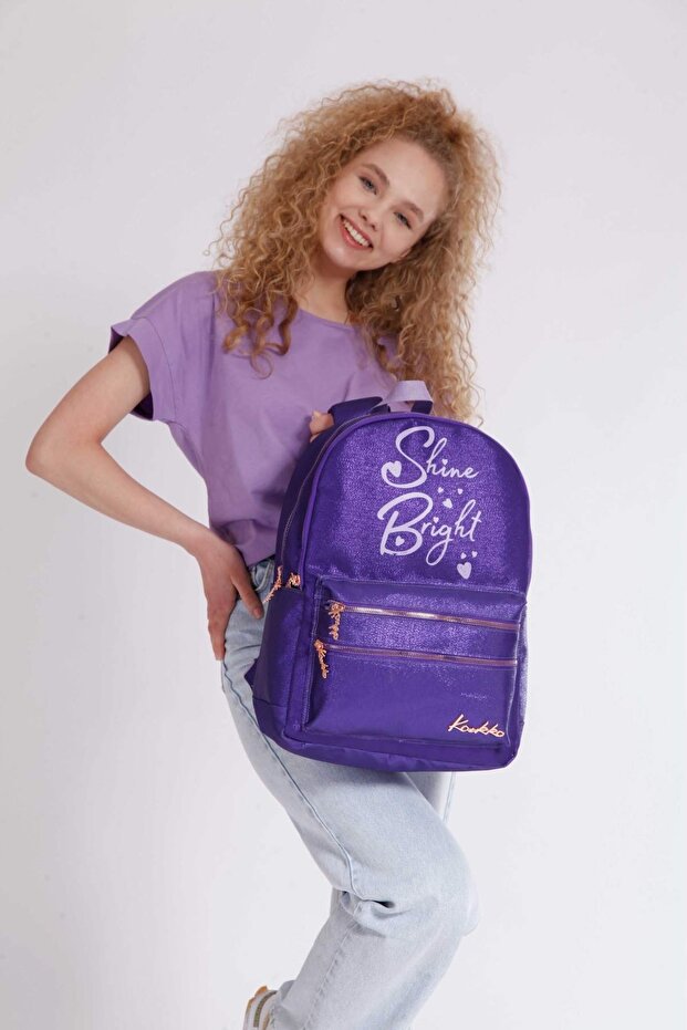 Sparkle Backpack Purple K1392
