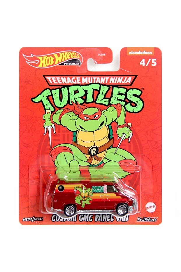 Hot Wheels Ninja Turtles Premium Arabalar Custom Gmc Panel Van - 1