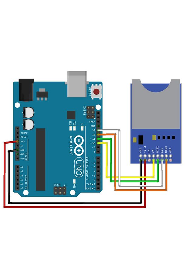 Sd Kart Modülü Hafıza Bellek Okuma Yazma Spı 3.3v/5v Data Kayıt Logger Arduino Memory Ses Mp3 Kayıt - 8