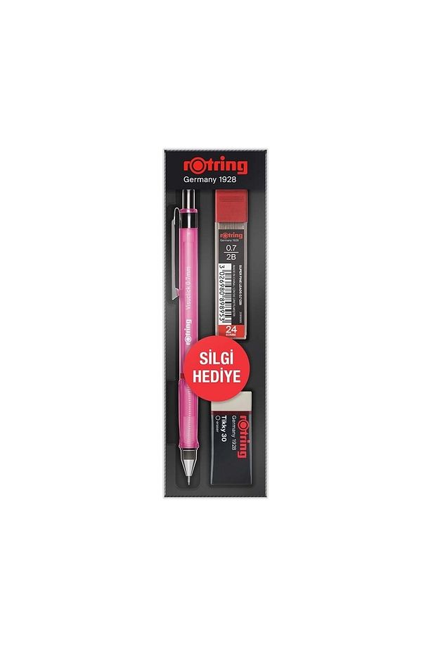Visuclick Versatil+min+silgi 3’lü Okul Seti- 0.7 Mm Pembe - 1