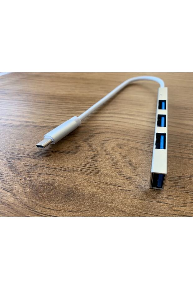 Type-c To 4 Port Usb 3.0 - 4 Port Usb 3.0 Hub Otg Çoğaltıcı Çoklayıcı Adaptörü Yeni Model - 3